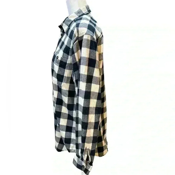 Polo by Ralph Lauren Black Cream Check Flannel Size XL 18-20 - Picture 2 of 7